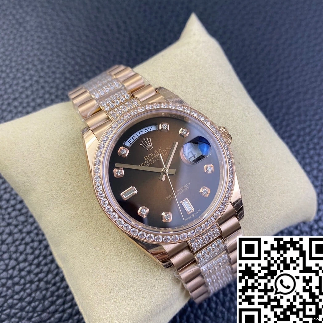 996 M128345rbr-0041 Day Rolex Factory Date Strap EW Comfortable Diamond 0812